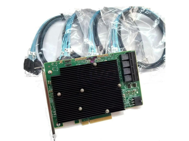 FOR SAS 9300-16I 12GB/S HBA BUS ADAPTER CARD IT Mode+4*SFF-8643 SATA Cable