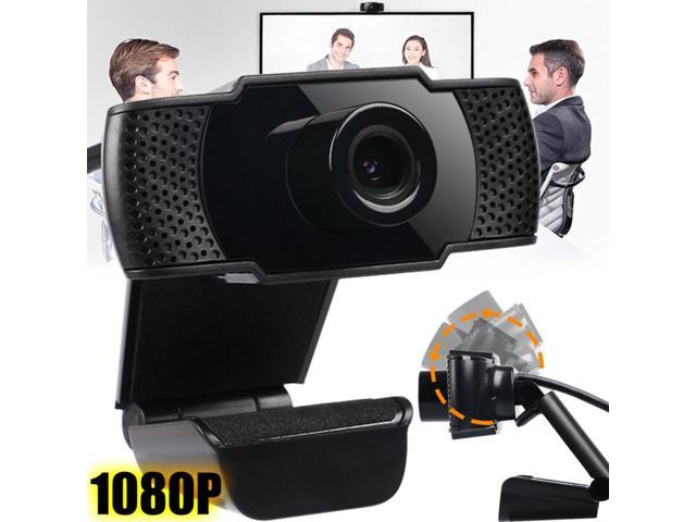 1080P HD Webcam Desktop Laptop Computer PC Camera Built in Microphone Clip-On for Video Calling