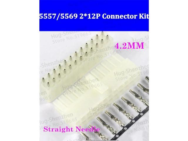 10pcs Free Delivery Wire Connector 5557 5569 24P connector solder connectors board looper package