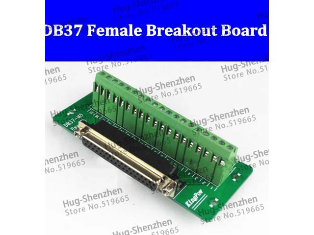 1pcs D-SUB DB37 Female Header Breakout Board, Terminal Block, Connector.