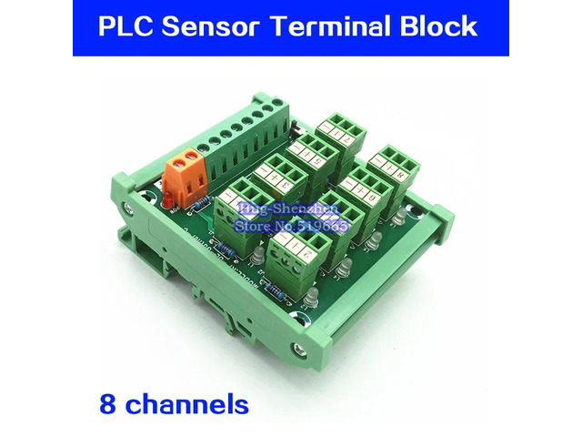 3-wire 8-channel proximity switch PLC sensor terminal block NPN/PNP compatible capture card