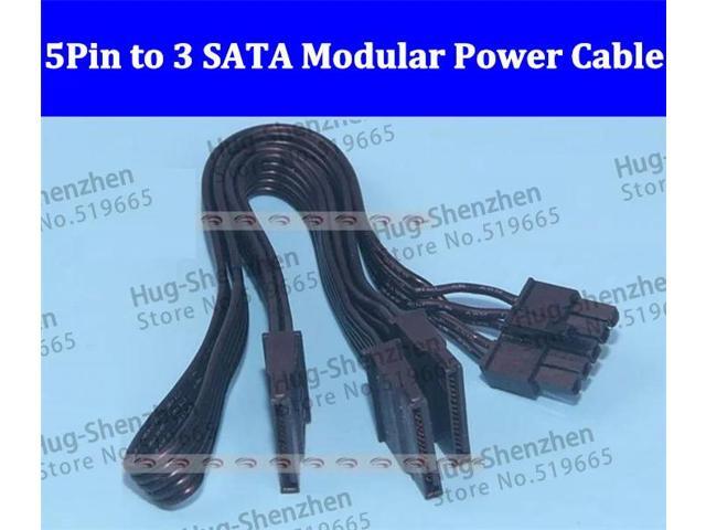 5Pin to 3 SATA Modular Power Supply Adapter Cable for Coolermaster V700 V750 V850 V1000