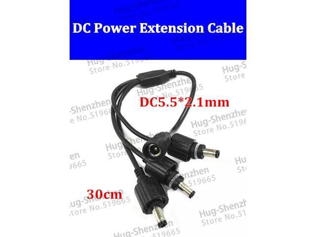 10 pcs DC waterproof Power Jack 1 DC Female To 3 Male plug Splitter Adapter Connector Cable For CCTV Camera LED Strip Light