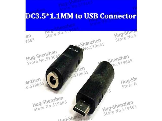 DC3.5*1.1mm female to USB Micro 5P male power adapter connnector for IPAD-20pcs/lot
