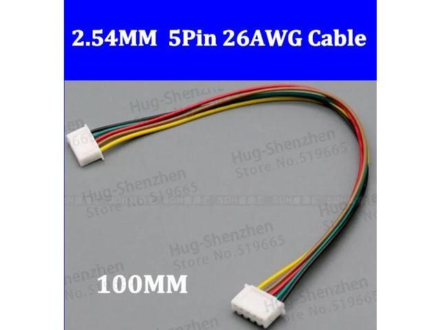 100pcs JST X2.54 5pin 100mm electronic cable XH Double-head wire with connector XH2.54 5pin