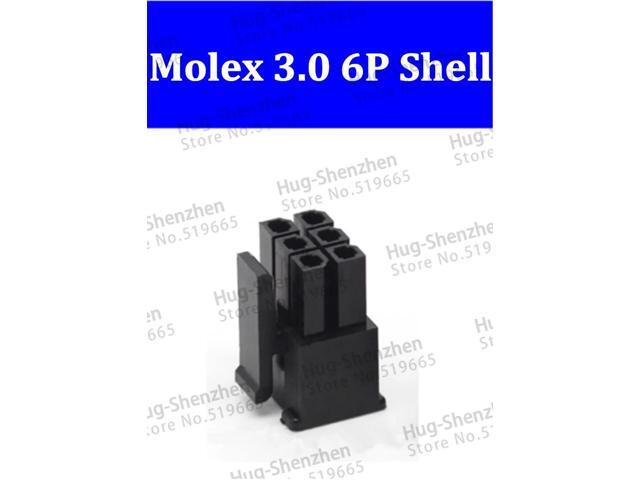 1000PCS Molex 3.0mm 2*3p 6Pin 43645-0600 Male Power Connector Housing 3.0mm Plastic Shell