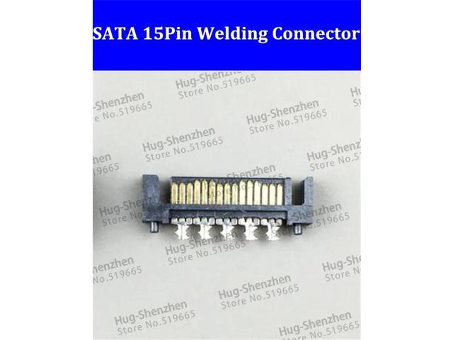 50pcs/lot SATA connector power Interface SATA 15P welding seat SATA plastic shell