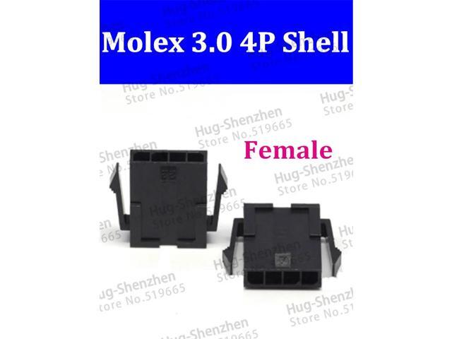 5557 200pcs 1*4p 4Pin black Molex 3.0mm Female Connector shell