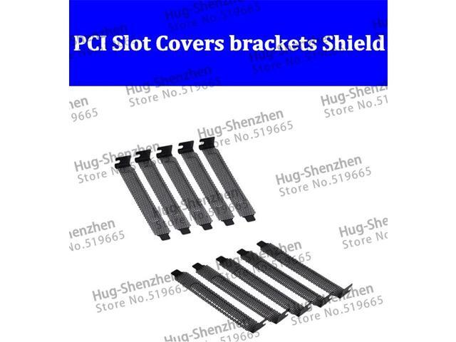 100pcs Standard ATX Case Vented PCI Slot Covers brackets Shield without screw