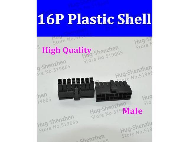 50pcs/lot ATX / EPS PCI-E Molex 4.2mm 5557 16p Male Power Connectors Housing 4.2 Plastic shell For PC Power