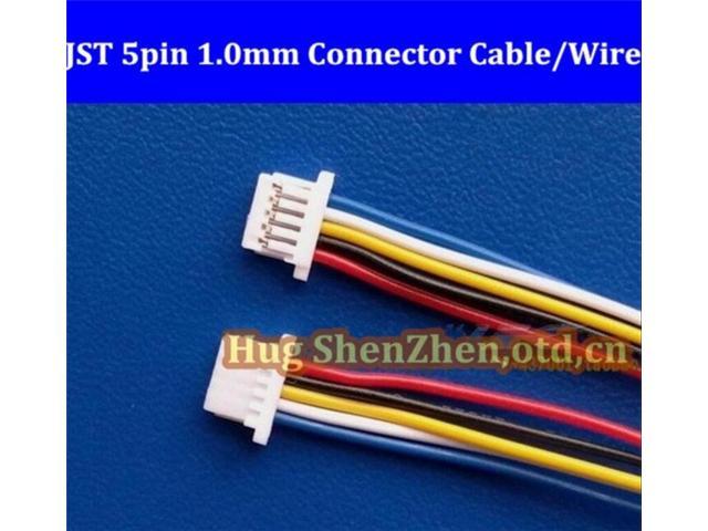 100pcs Micro JST SH 1.0mm Pitch 5-Pin Female Connector with Wire 5pin jst Connector
