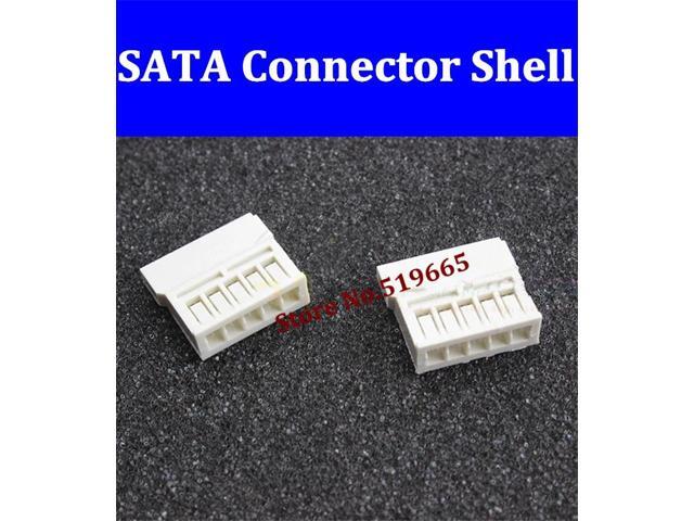 100pcs White Pierce type SATA power connectors wiring terminals shell