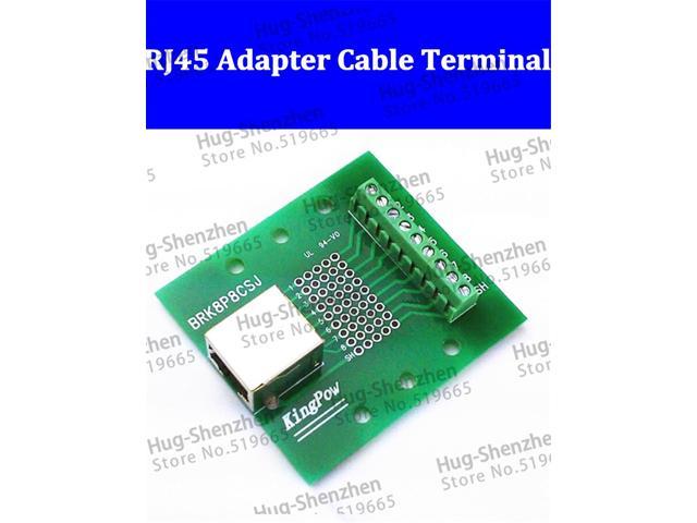 RJ45 BRK8P8CSJ Breakout PCB Board Ethernet LAN interface to Terminal port adapter switch terminals without Din Rail