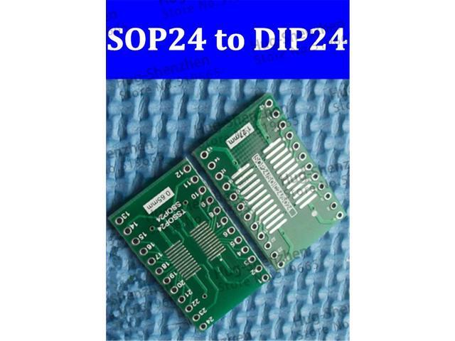 Environmental product 10pcs sop24 to dip24 Interposer Moudle PCB Board Adapter Plate