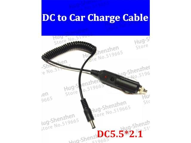 Vehicle Charger 5.5X2.1mm Power Adapter Cord,Car Charger,DC Power Male 5.5/2.1 to Cigarette Lighter Cable,2Qty,