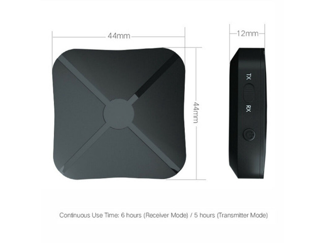 2 in 1 Bluetooth 5.0 Transmitter & Receiver Wireless Audio Adapter with 3.5mm Aux RCA Cable for TV Home Stereo Smartphone PC