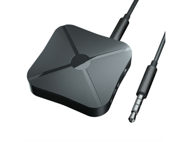2 in 1 Bluetooth 5.0 Transmitter & Receiver Wireless Audio Adapter with 3.5mm Aux RCA Cable for TV Home Stereo Smartphone PC