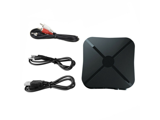 2 in 1 Bluetooth 5.0 Transmitter & Receiver Wireless Audio Adapter with 3.5mm Aux RCA Cable for TV Home Stereo Smartphone PC