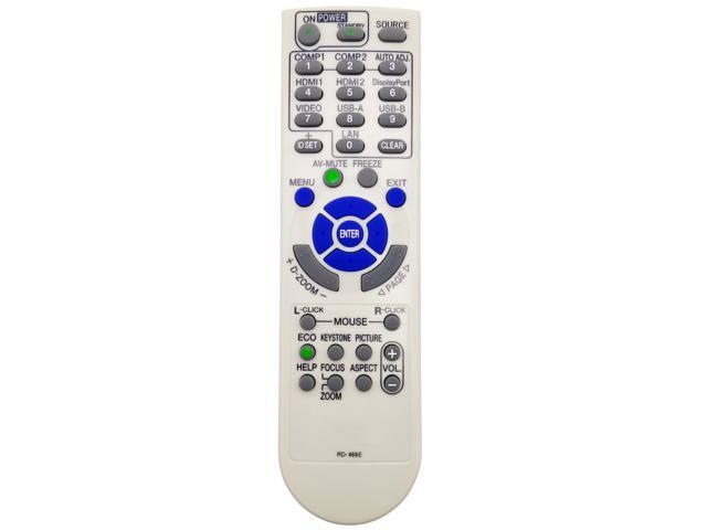 Leankle Remote Controller RD-469E for Projectors NEC NP-M282X M283X M302 M303WS M322 M323 M332XS M333XS M352WS M353WS M362 M363 M402 M403 ME301.