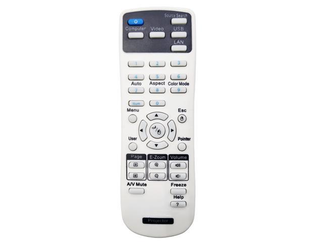 Leankle Remote Controller 1456641 for Epson Projectors EB-410W, EB-410We, EB-S6, EB-W6, EB-X6, EMP-280, EMP-400, EMP-400W, EMP-400We, EMP-820.