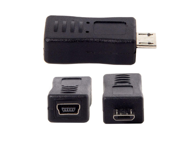 CYDZ Micro USB 5Pin Male to Mini Female USB Data Charge Adapter for Tablet & Cell Phone