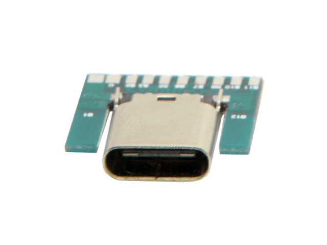 CYDZ DIY 24pin USB 3.1 Type C Female Socket Connector SMT type with PC Board