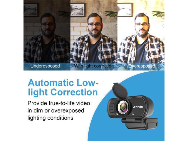 W5 HD 1080P Webcam with USB Plug- Computer Camera for Video Calling and Recording, 1080p Streaming Camera, Desktop or Laptop Webcam
