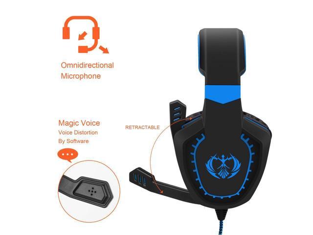 PS4 Gaming Headset,PC Gaming Headset, All-Platform Stereo Headphones Gaming Headset with Mic Compatible with PC Computers Xbox One Controller,...