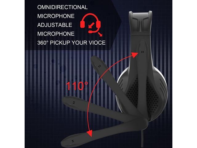 Gaming Headset Headphones with Noise Cancelling Mic Surround Sound Over-Ear