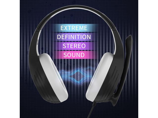 Gaming Headset Headphones with Noise Cancelling Mic Surround Sound Over-Ear