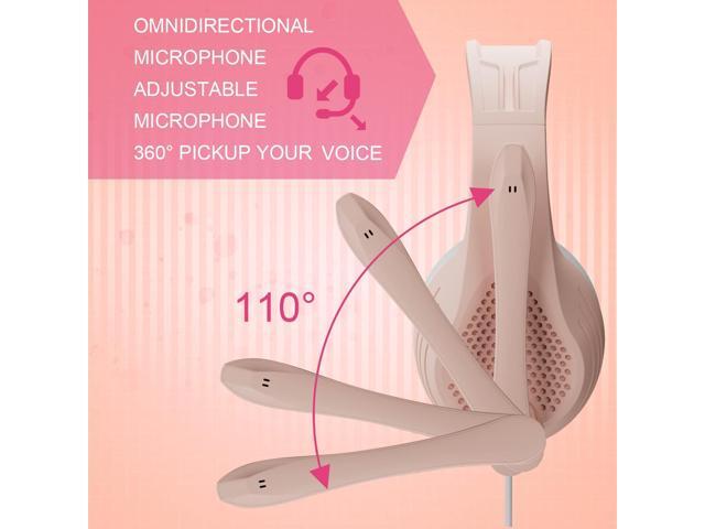 Gaming Headset Headphones with Noise Cancelling Mic Surround Sound Over-Ear