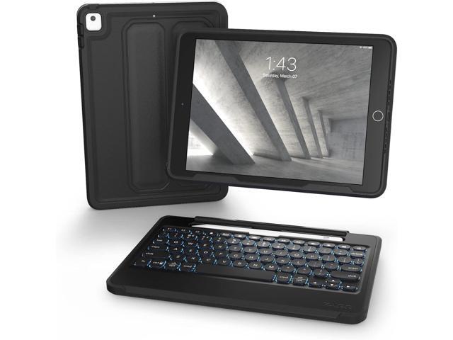 Rugged Book iPad Case with Detachable Magnetic-Hinged Keyboard for iPad Air 3, iPad Pro 10.5' & 10.2' (9th Gen), Multi-Device Bluetooth, Apple...