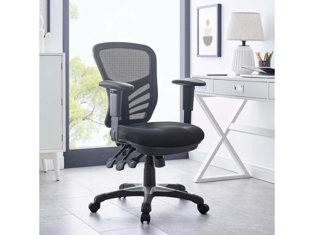 Modway EEI-757-BLK Articulate Ergonomic Mesh Office Chair in Black