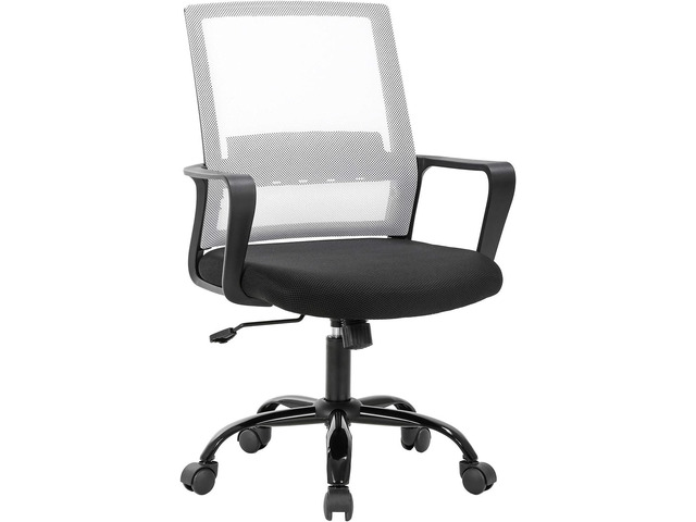 BestOffice Computer Chair Office Chair Cheap Desk Chair Swivel Rolling Ergonomic Executive Lumbar Support Task Mesh Chair Adjustable Stool for Home...