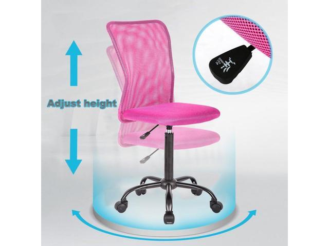 Simple Mesh Office Chair, Ergonomic Office Chair Armless Home Office Chair Adjustable Computer Chair Task Rolling Swivel Chair Black Desk Chair for...