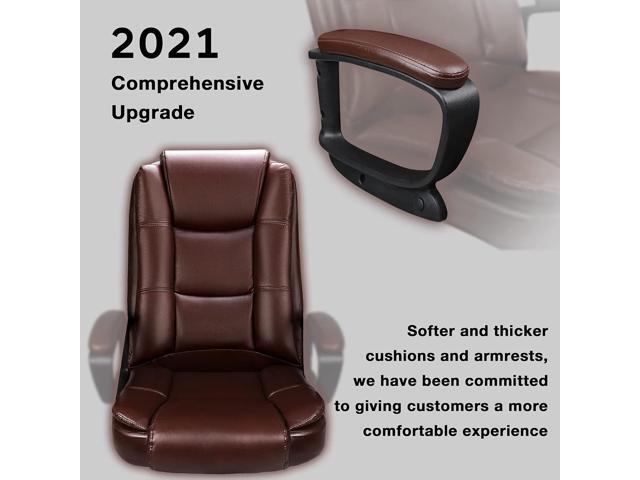 OFIKA Office Chair Computer Desk Chair Gaming - Ergonomic High Back Cushion Lumbar Support with Wheels Comfortable Black Leather Racing Seat...