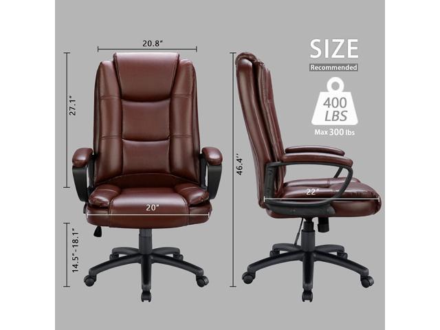 OFIKA Office Chair Computer Desk Chair Gaming - Ergonomic High Back Cushion Lumbar Support with Wheels Comfortable Black Leather Racing Seat...