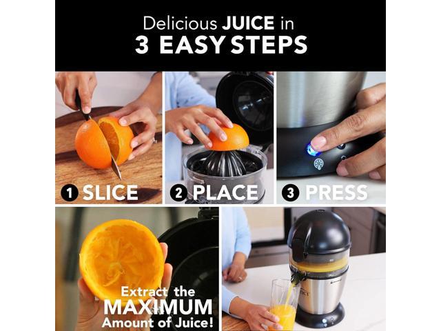 Vinci Hands Free Electric Citrus Juicer, 1-Button Juicer Machine, Orange Lime Grapefruit Lemon Squeezer, Easy to Clean Orange Juicer Squeezer,...