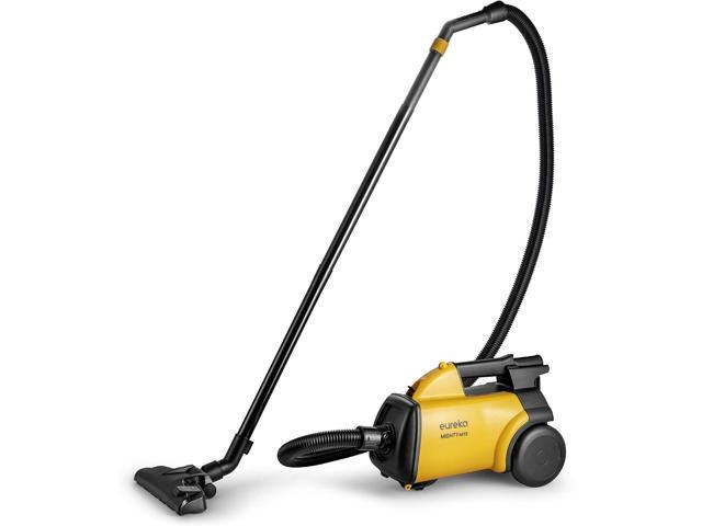 Eureka 3670M Canister Cleaner, Lightweight Powerful Vacuum for Carpets and Hard floors, w/ 5bags,Yellow