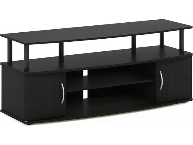 Furinno JAYA Large Entertainment Stand for TV Up to 55 Inch, Blackwood