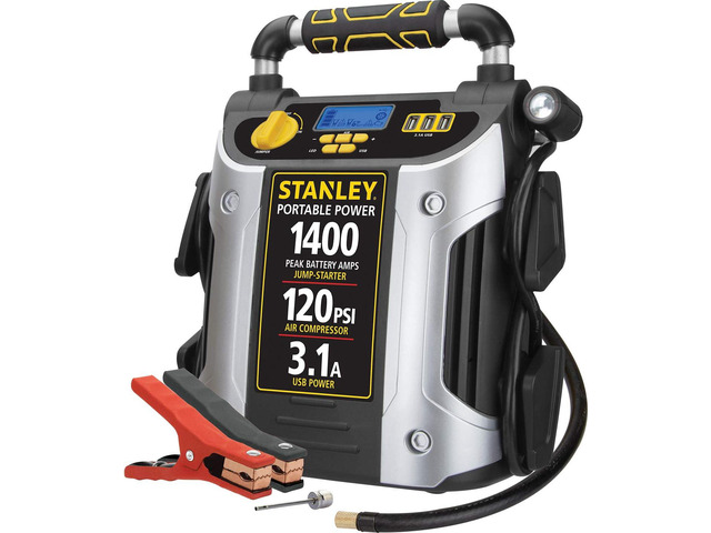 Stanley J7C09D 1400 Amp Automotive Jump Starter, with Compressor