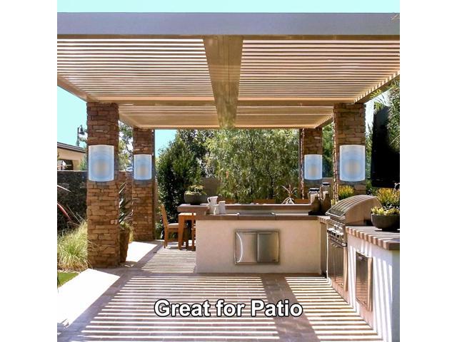 STUDIOFINIX 5.25 Inch 600W Passive Wall Mount Speakers Weather Resistant Indoor Outdoor Speakers for Patio Garage Home,2 Pairs (White)