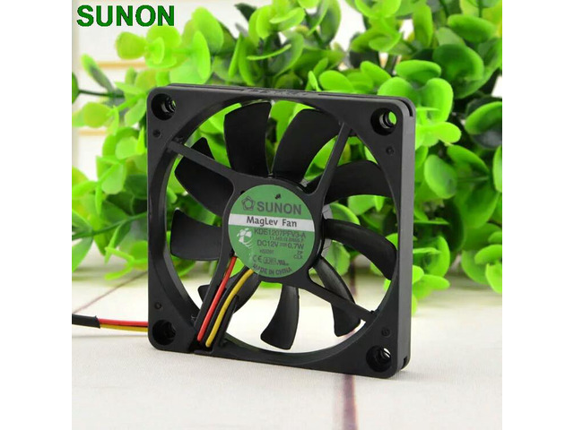 3pcs For Sunon 7010 7CM maglev 12V 0.7W quiet fan speed KDE1207PFV3-A 70x70x10mm