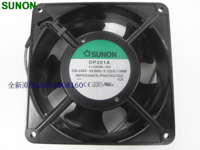 For Sunon DP201A 2123HBL. GN 12CM 120*120*38MM 12038 1238 220V wire type