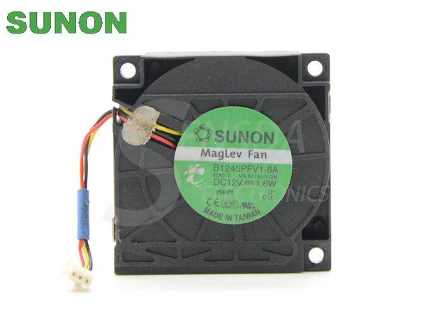 For Sunon B1245PFV1-8A DC 12V 1.6W 45x45x10mm server inverter 3-wire blower cooling fans cooler