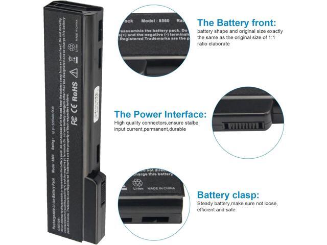 8460p Laptop Battery for HP EliteBook 8460w 8470p 8470w 8560p 8570p 8770P; HP ProBook 6360B 6460B 6465B 6470B 6560B 6565B 6570B Notebook, CC09 CC06...