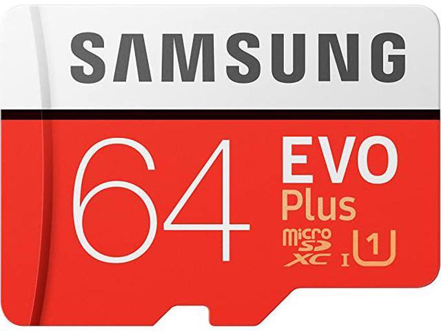 Samsung MB-MC64HA EVO Plus 64 GB Class 10/UHS-I (U3) microSDXC - 100 MB/s Read - 20 MB/s Write