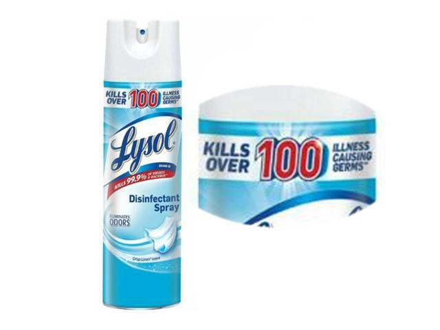Professional LYSOL Brand 74828EA, Disinfectant Spray, Crisp Linen, 19 oz Aerosol Can