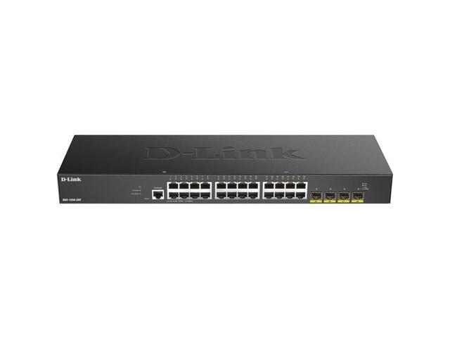 D-Link DGS 1250-28X - Switch - L3 Lite - smart - 24 x 10/100/1000 + 4 x 10 Gigabit SFP+ - rack-mountable