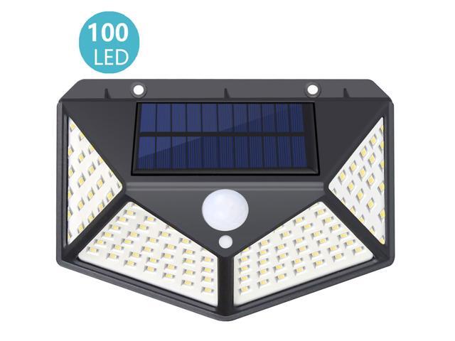 1 PCS Solar Security Light Motion Sensor, SUNZOS 100 LED Solar Lights Outdoor with 3 Intelligent Modes, 270°Wide Angle, IP65 Waterproof Solar Wall...